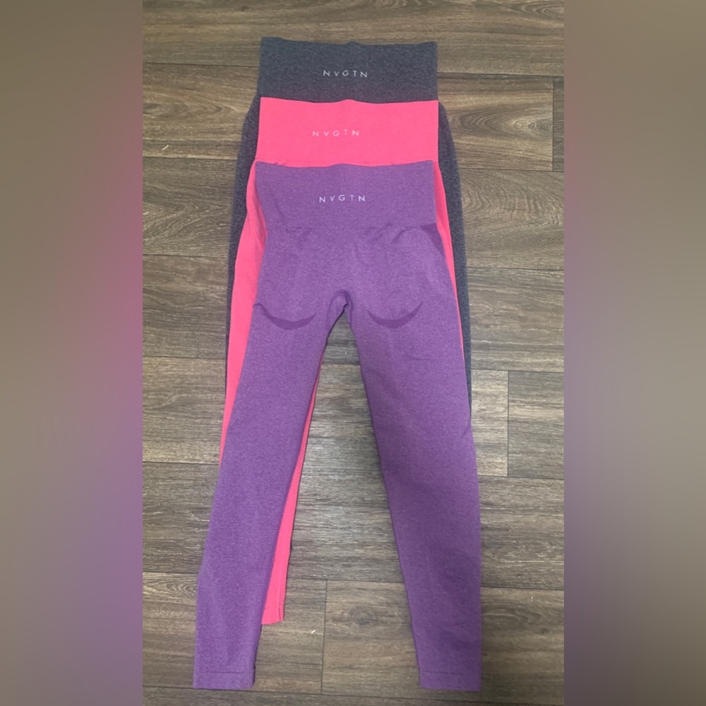 3 pair of NVGTN leggings sz Small